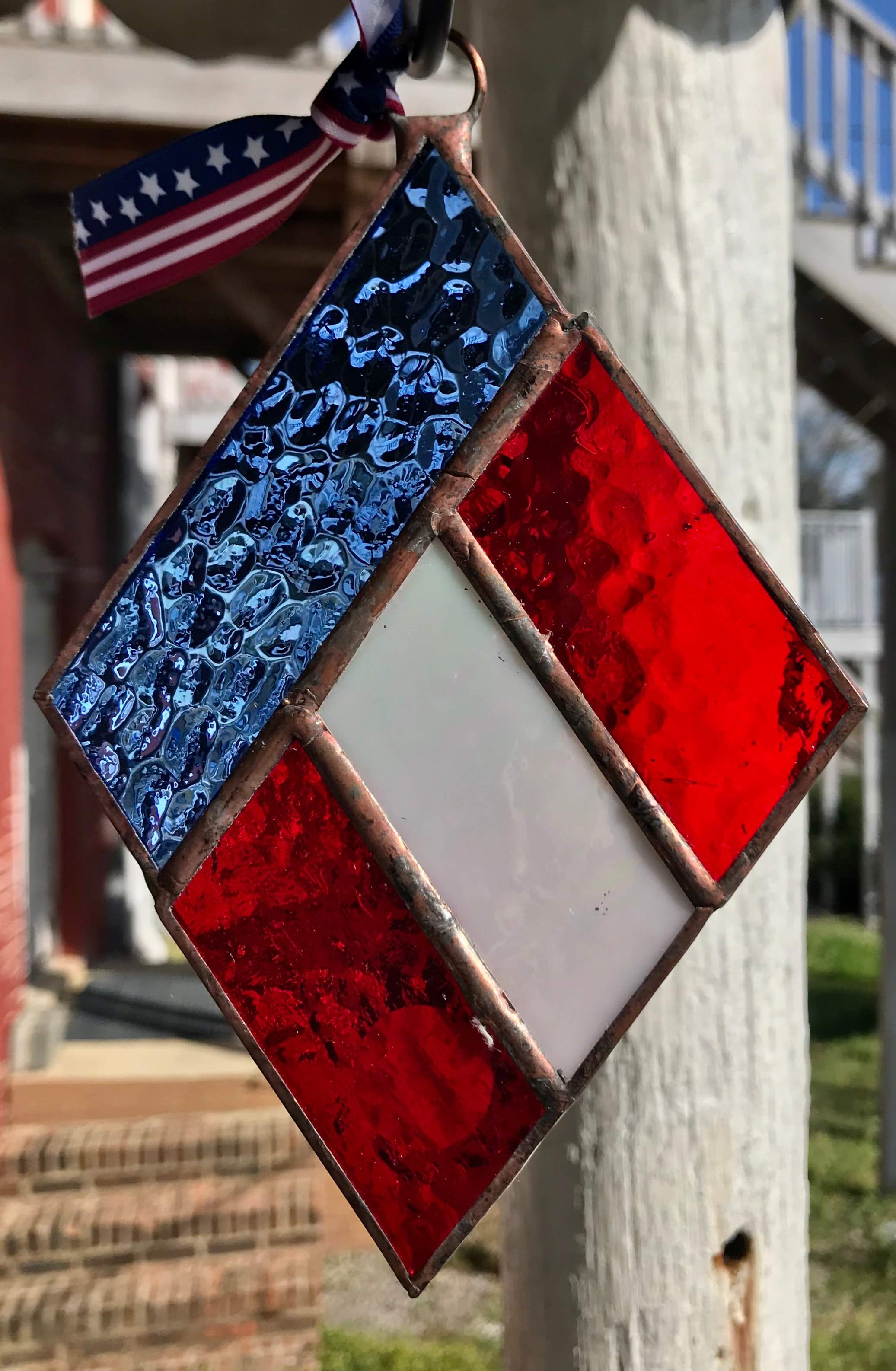 Patriotic Patchwork In Stained Glass By Diane Flanegan